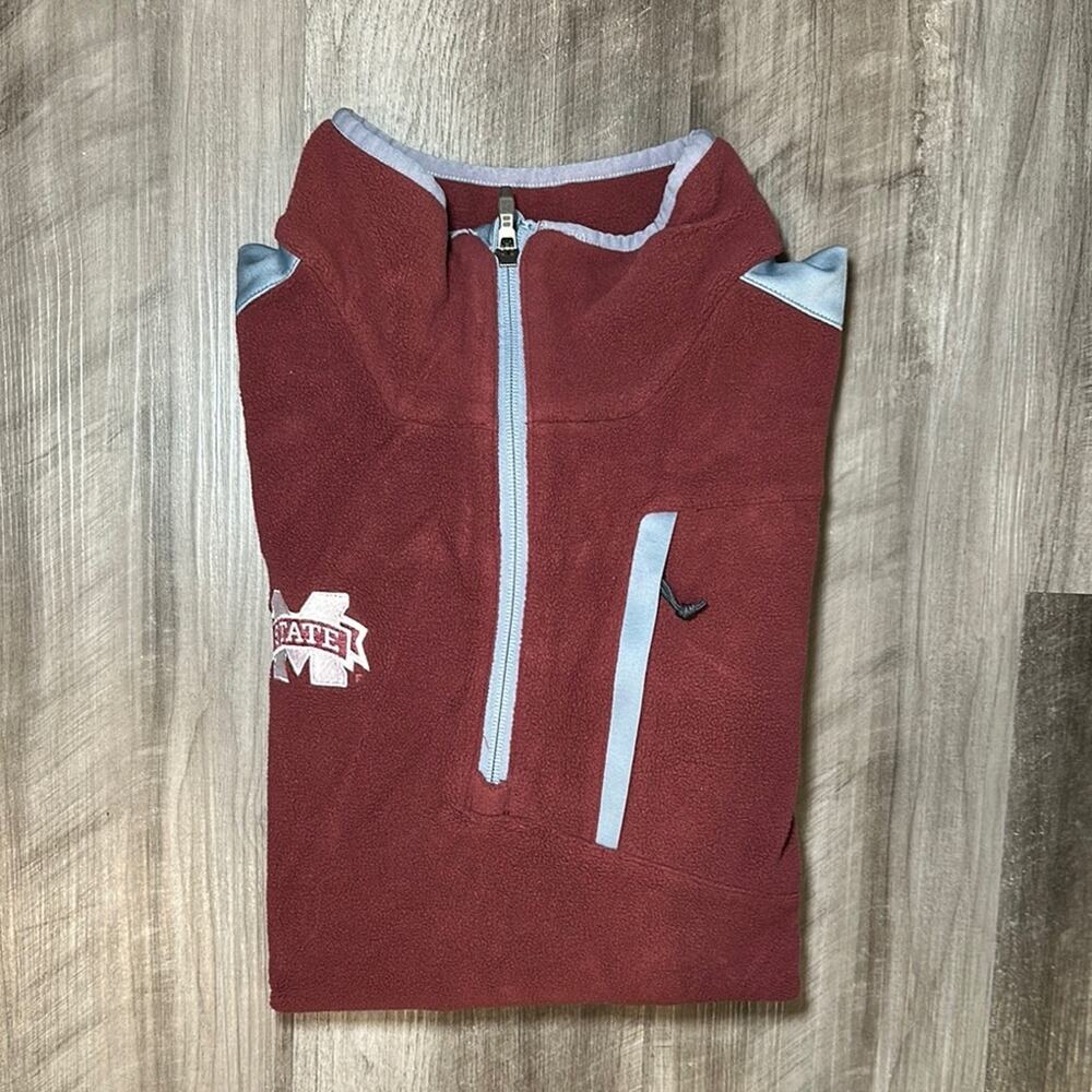 Mississippi State Columbia Crosslite II Half Zip Omni-Heat Pullover - Medium